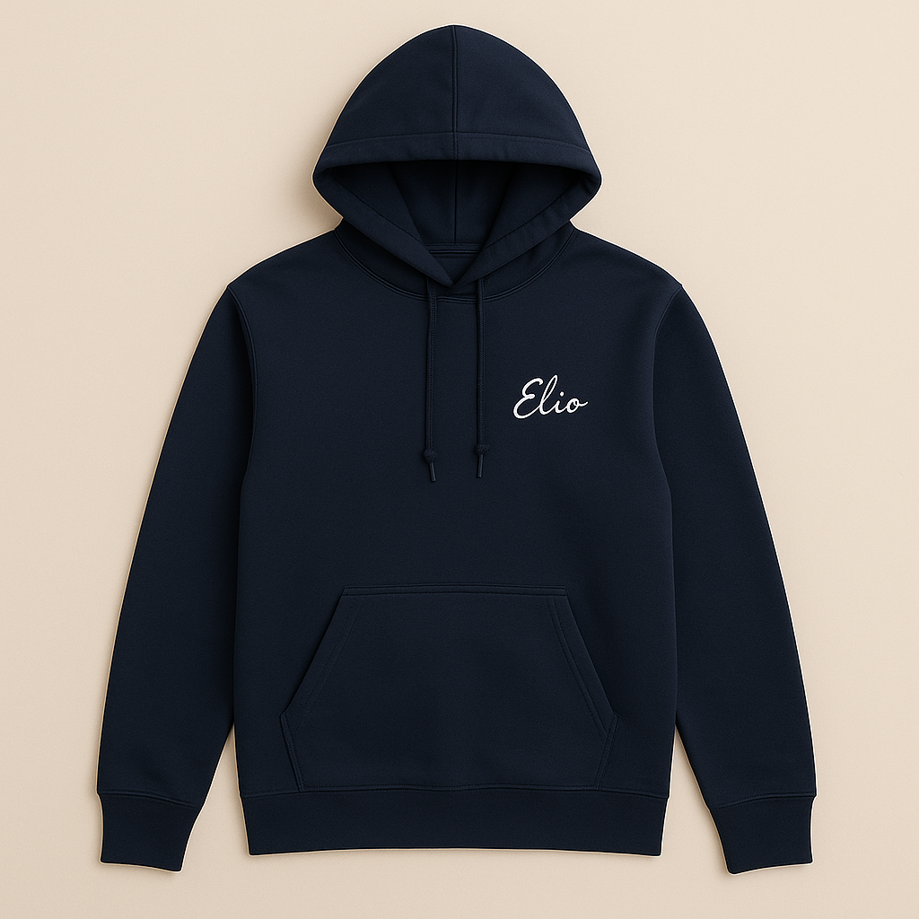 sweat personnalise unisexe bleu coton premium laloussio