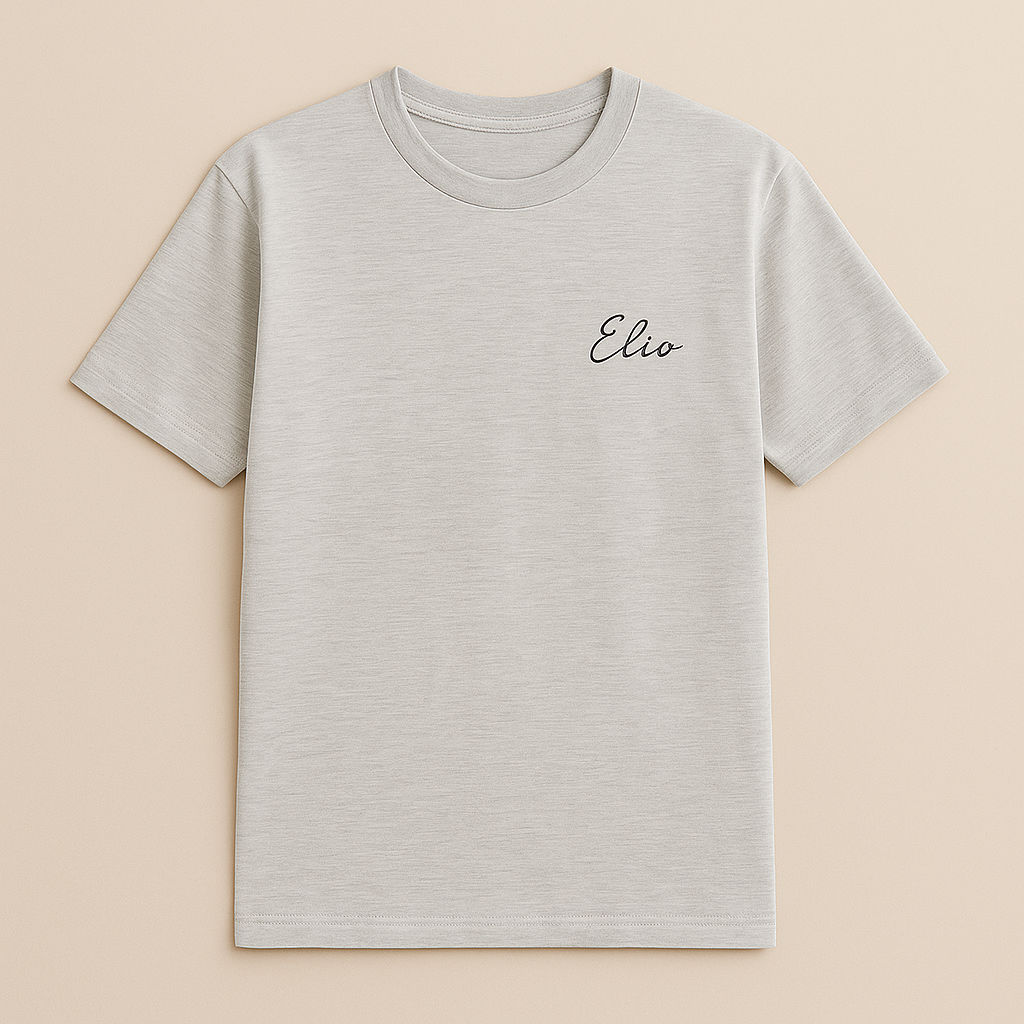 t-shirt personnalisé artisanale Paris gris