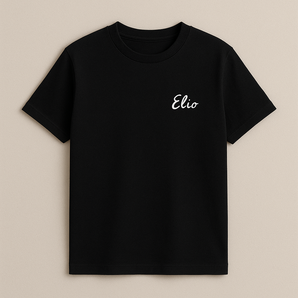 t-shirt personnalisé artisanale Paris noir