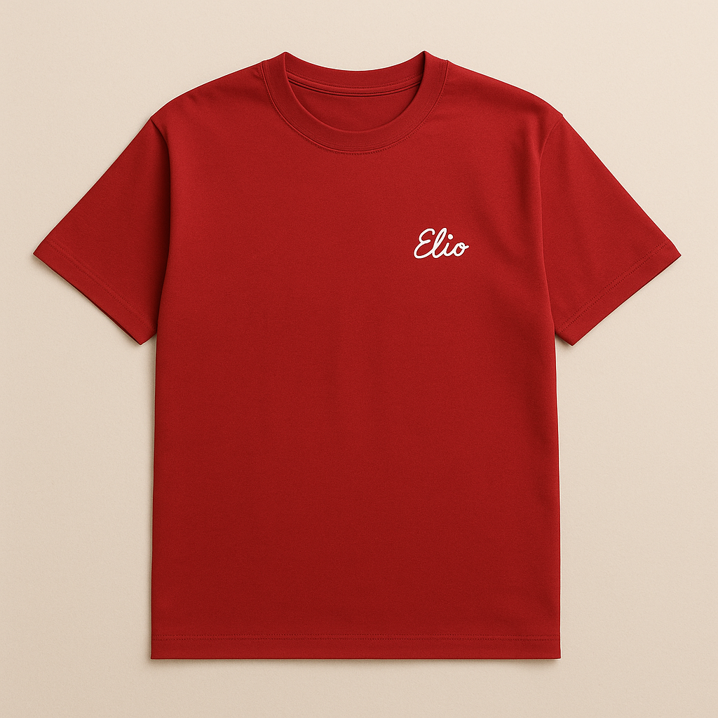 t-shirt personnalisé rouge laloussio paris