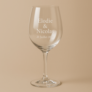 verre à vin personnalisé gravure laser